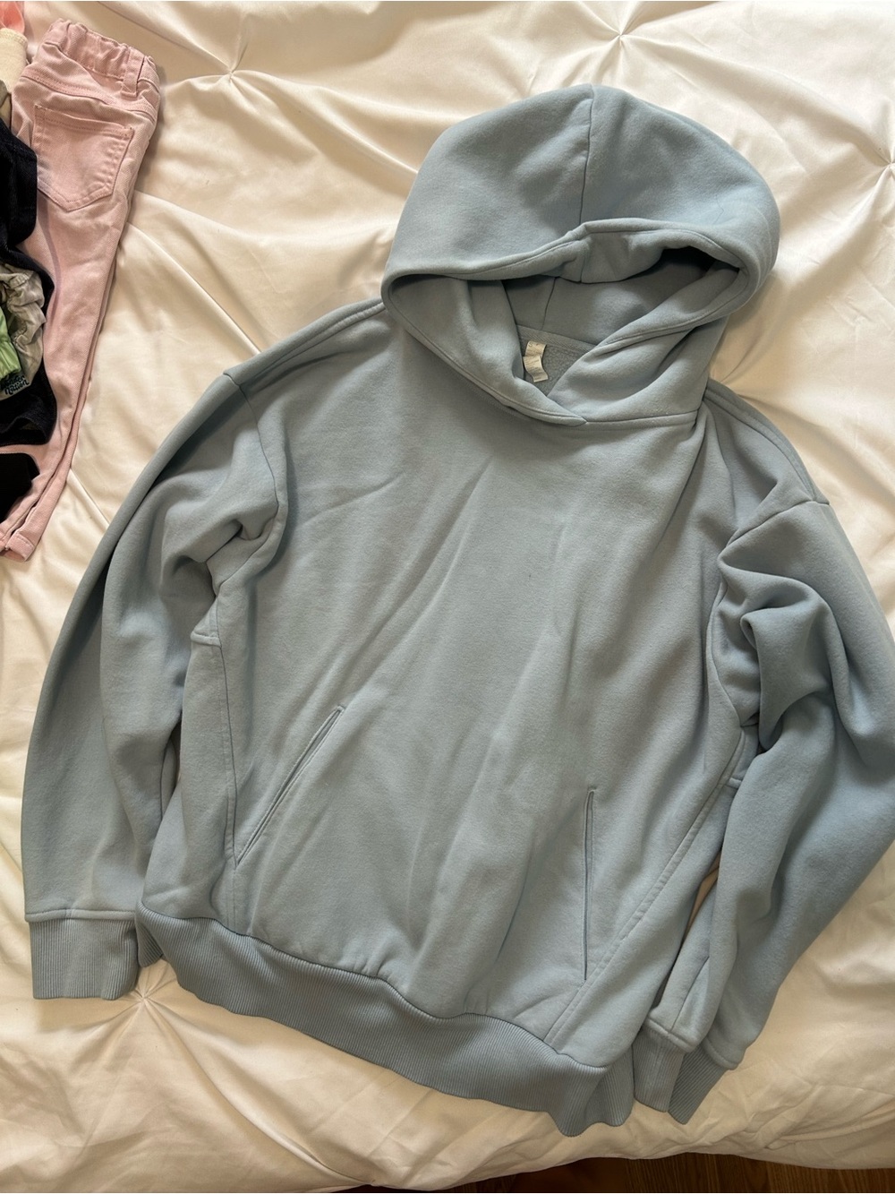 Zella oversized Hoodie in Dusty Blue